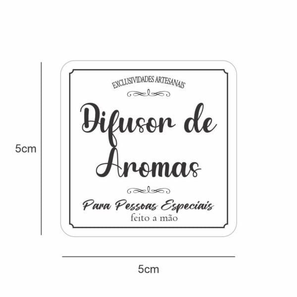 Rótulos Coleção Neutra 5x5cm - Difusor de Aromas - 10 unid