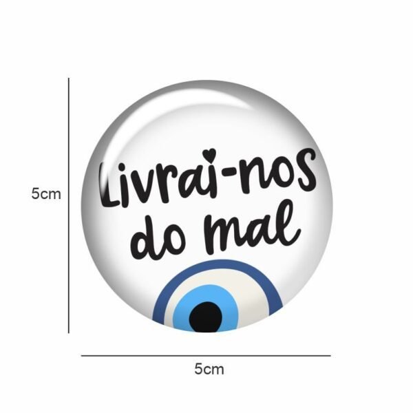 Vinil Olho Grego 5cm diam - Livrai-me