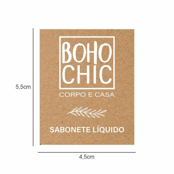 Vinil Fosco - Boho Chic PP - Sabonete Líquido 4,5x5,5cm 10 unid