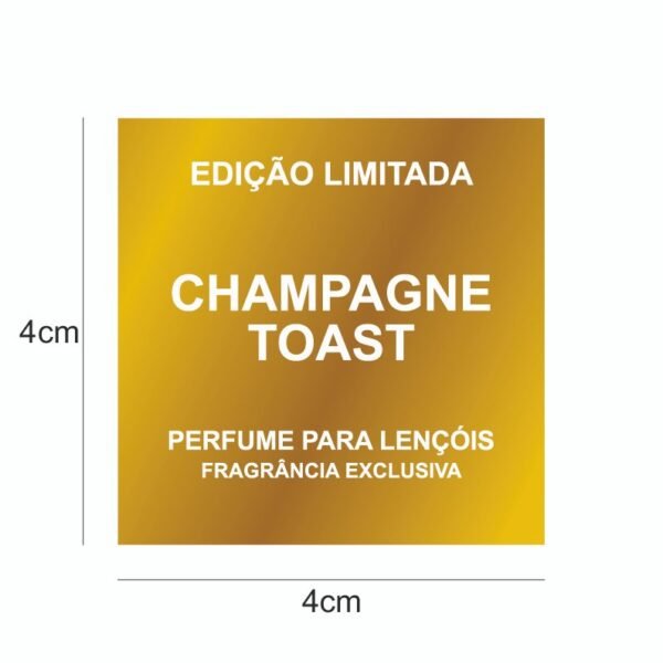 Vinil Metalic Ouro - Champagne Toast PP - Perfume para Lençóis 4x4cm - 10 unid
