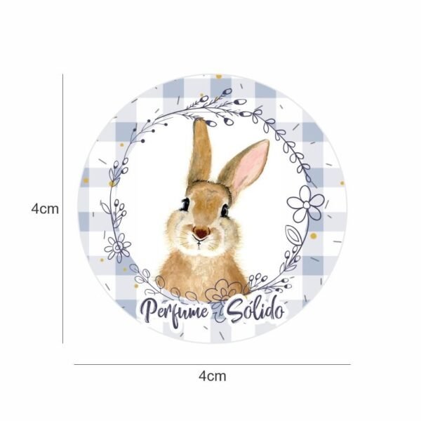 Vinil - Coleção Coelho Encantado - Perfume Sólido 4cm diâmetro