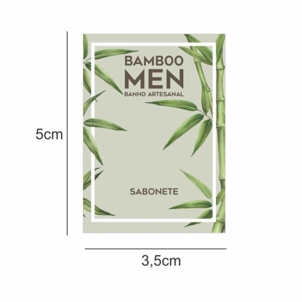 Vinil Brilho - Bamboo Men PP - Sabonete 10 unid