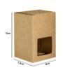 Caixa Fundo Automático COD: 109B/2 - 12x8x7,5cm - com visor vazado