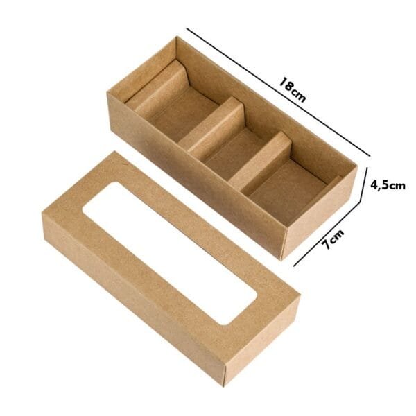 Caixa Kit Mini Vela COD: 300KMV/2 - 4,5x18x7cm - Divisória para vela com rolha
