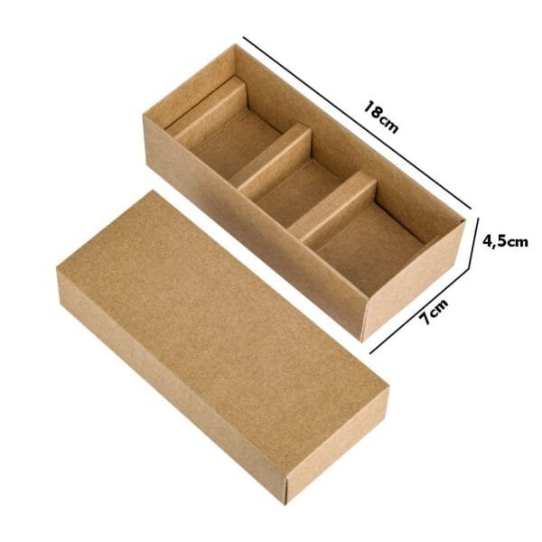 Caixa Kit Mini Vela COD: 301KMV/2 - 4,5x18x7cm - Divisória para vela com rolha