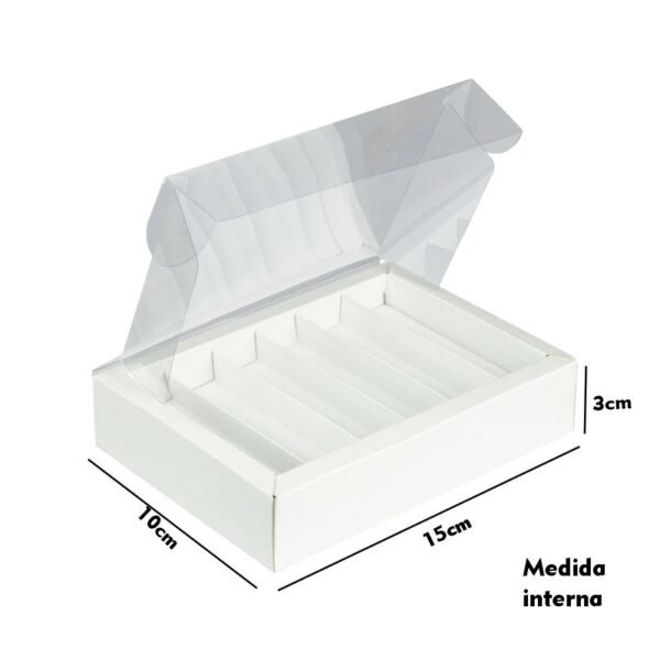 Caixa fundo Moldura COD: 037K/3 - 3,5x15x10cm com divisória para 6 frasquinhos - Image 8