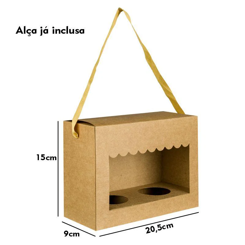 Caixa Kit - Maleta Cod: 046K - 15x20,5x9cm com berço - 10 unid