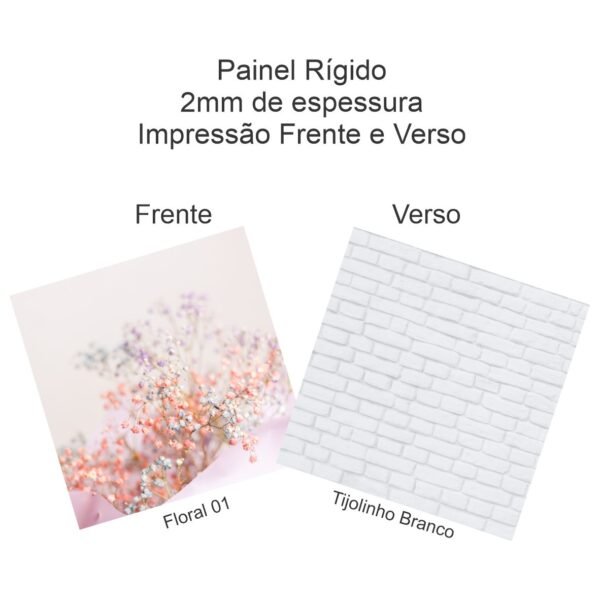 Painel Fotográfico - frente e verso - SOB ENCOMENDA 07 - 58x58cm - UNID - Image 2