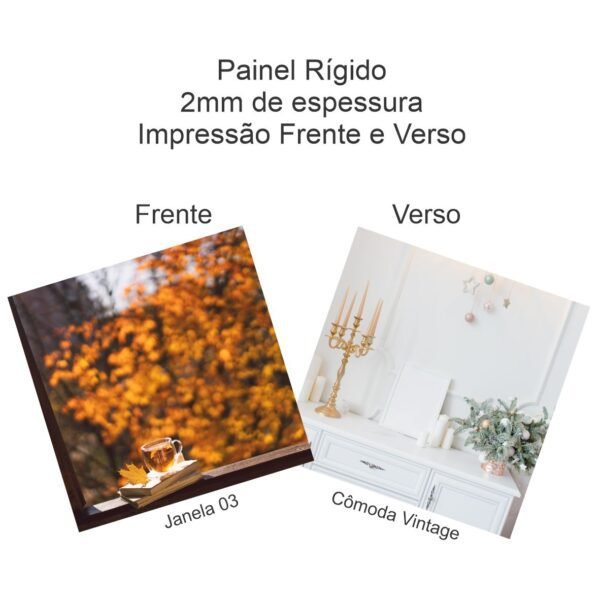 Painel Fotográfico - frente e verso - PRONTA ENTREGA 08 - 58x58cm - UNID - Image 2