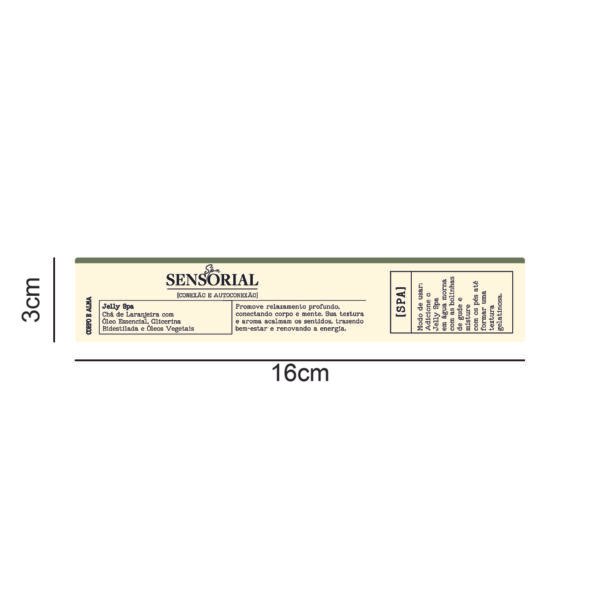 Vinil Branco Fosco – SPA SENSORIAL PP – Jelly Spa 16x3cm – 10 unid