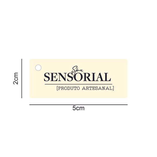 Tag – SPA SENSORIAL PP – Produto Artesanal 5x2cm – 10 unid