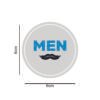 Vinil Transparente + Calço Branco – MEN – Kit Creme de Barbear - 10 unid - Imagem 2