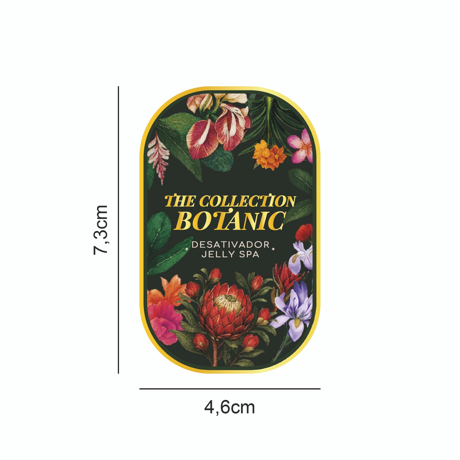 Vinil Metalic - Botanic - Desativador Jelly - 4,6x7,3cm - 10 unid