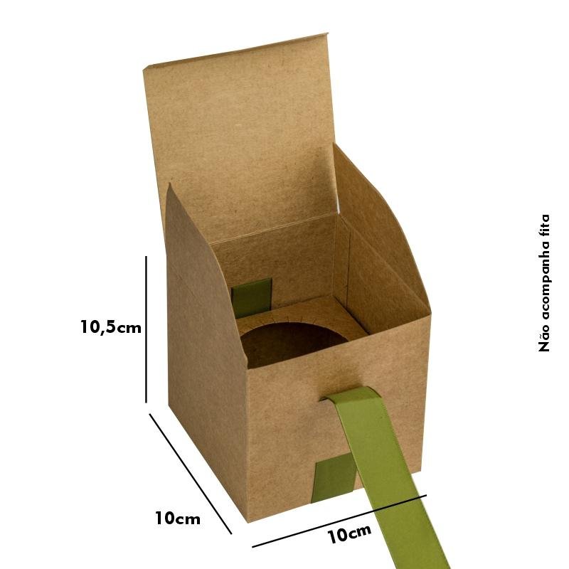 Caixa Fundo Automático COD: 030C/4 - 10,5x10x10cm com Passa Fita + Berço - Imagem 2