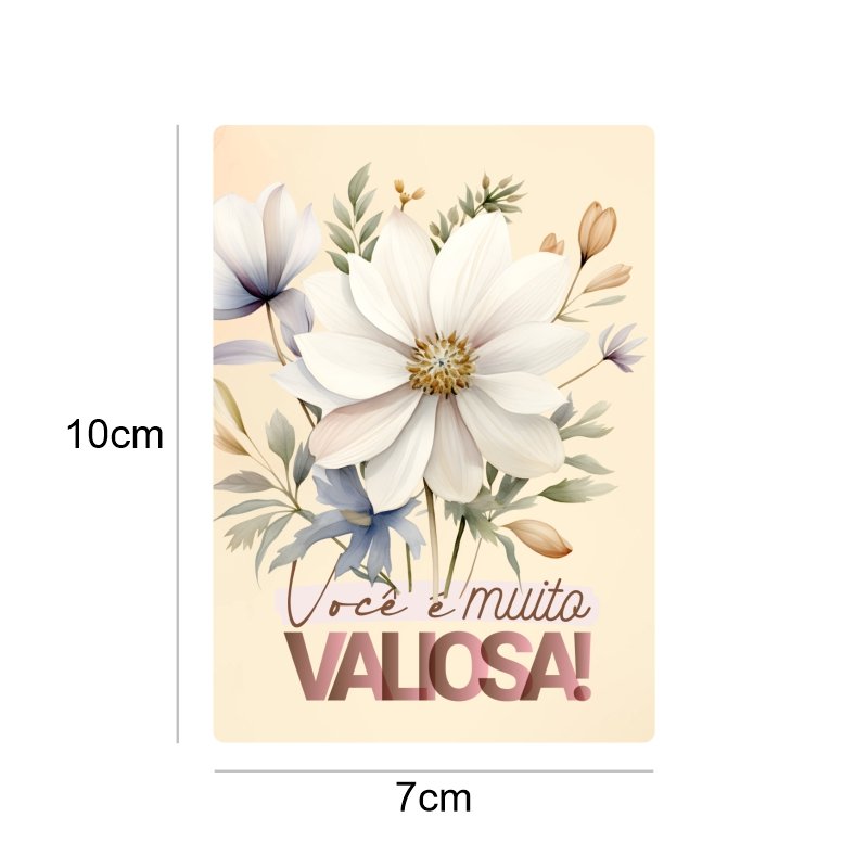 Card para Mimo - Você é Valiosa - 7x10cm - Imagem 2