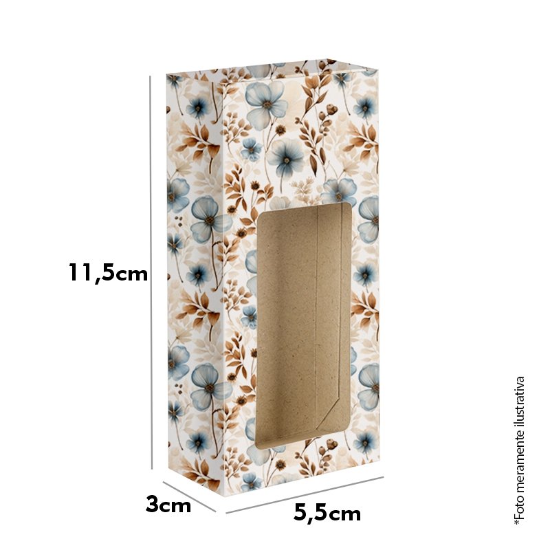 Caixa Floral - COD: 110B/2 - 11,5x5,5x3cm - 10 unid - Imagem 2