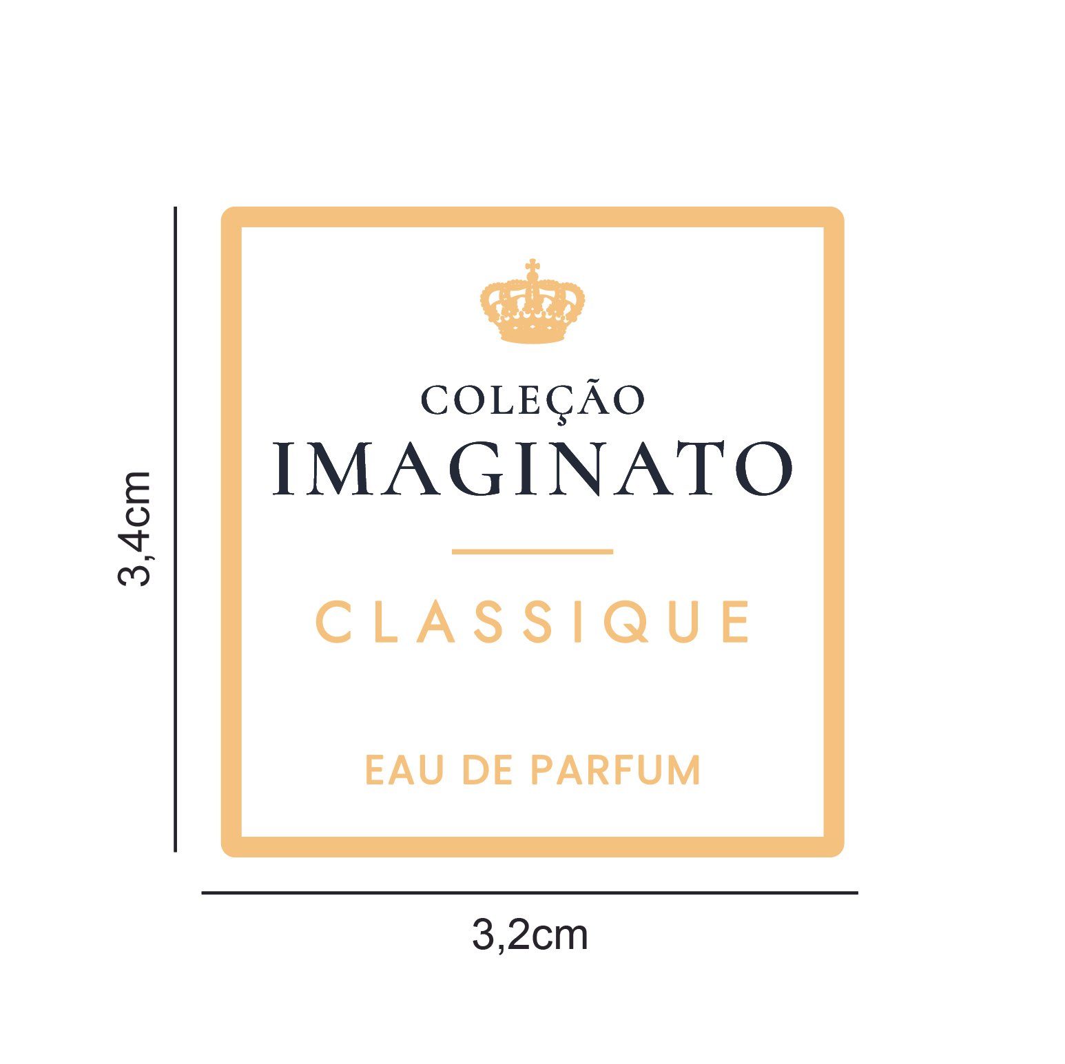 Vinil Metalic - Imaginato - Eau de Parfum - 3,2x3,4cm - 10 unid