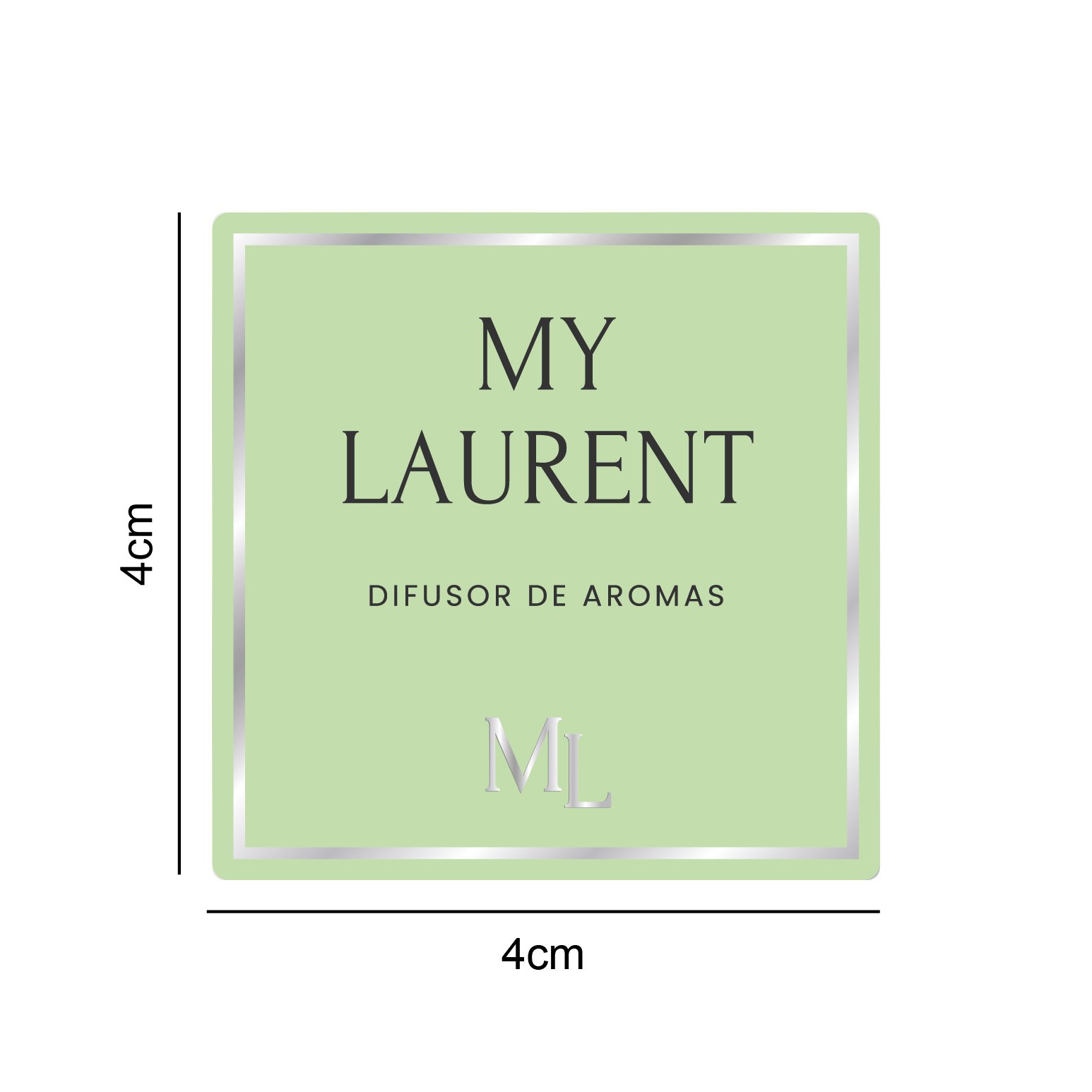 Vinil Metalic - My Laurent - Espuma de Difusor de Aromas - 4x4cm - 10 unid