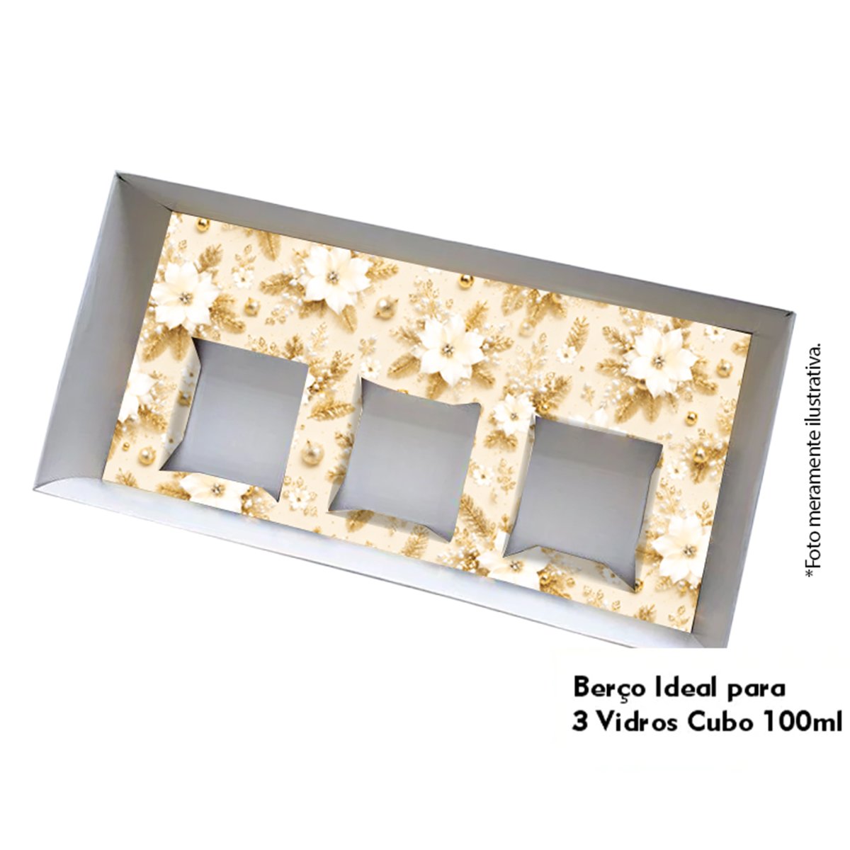 Caixa Natalina - Cod: 045K/3 – 8,5x12,5x26cm – UNID